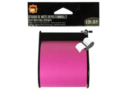 Wonday Notes adhésives en rouleau, 10 m x 60 mm, jaune fluo
