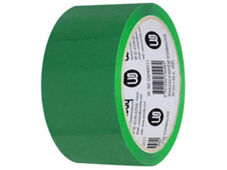 Wonday Ruban adhésif d'emballage, en PP, 50 mm x 66 m, vert