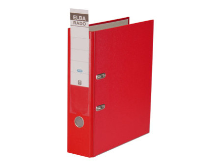 ELBA classeur rado brillant, largeur de dos: 80 mm, rouge