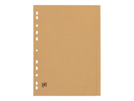 Oxford Intercalaires en carton Touareg, uni, A4, 6 touches