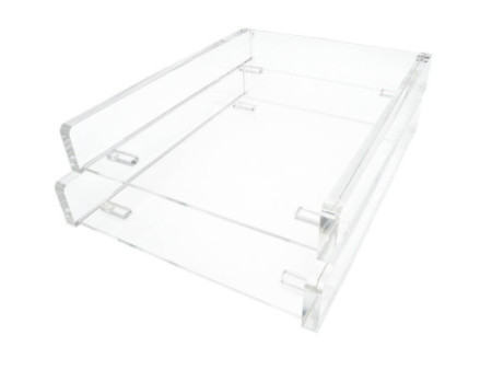 WEDO Corbeille à courrier 'cristallic', A4, transparent
