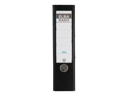 ELBA classeur rado brillant, largeur de dos: 80 mm, noir