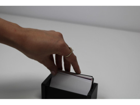 WEDO Porte-cartes de visite 'black office', noir
