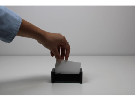 WEDO Porte-cartes de visite 'black office', noir