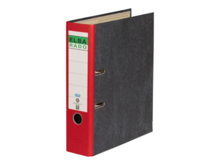 ELBA classeur rado papier marbré,largeur de dos: 80 mm,rouge