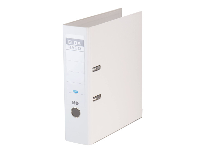 ELBA classeur rado brillant, largeur de dos: 80 mm, blanc
