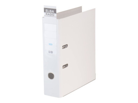ELBA classeur rado brillant, largeur de dos: 80 mm, blanc
