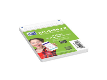 Oxford Fiches bristol REVISION 2.0, A6, blanc