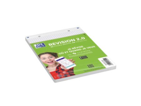 Oxford Fiches bristol REVISION 2.0, A5, blanc