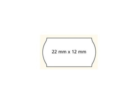 APLI Etiquette pour pince à étiqueter, 22 x 12 mm, blanc