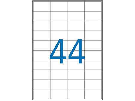 APLI Etiquettes translucides, 48,5 x 25,4 mm