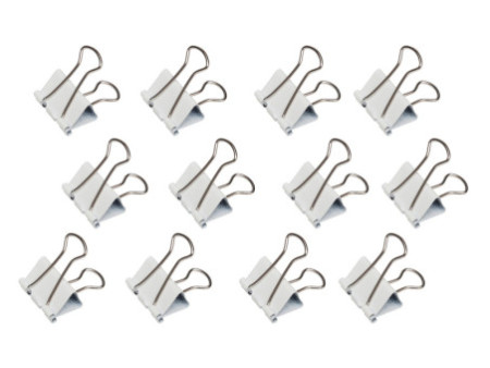 MAUL Pince double clip mauly 214, largeur: 19 mm, blanc