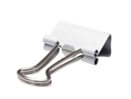 MAUL Pince double clip mauly 214, largeur: 19 mm, blanc