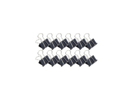 MAUL Pince double clip 213, noir, (L)25 mm, écartement: 9 mm