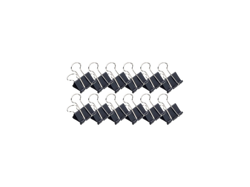 MAUL Pince double clip 213, noir, (L)25 mm, écartement: 9 mm