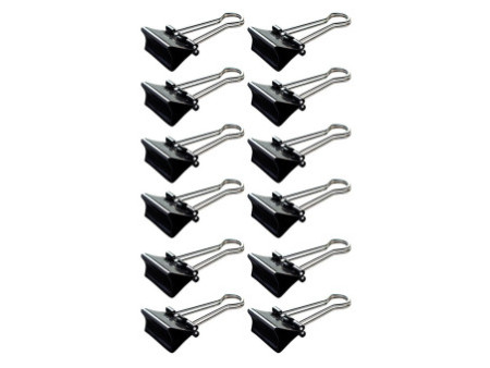 MAUL Pince double clip 213, noir, (L)41 mm, écartement: 19mm