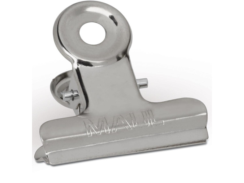 MAUL Pince-lettres en métal, couleur: nickel, largeur: 30 mm