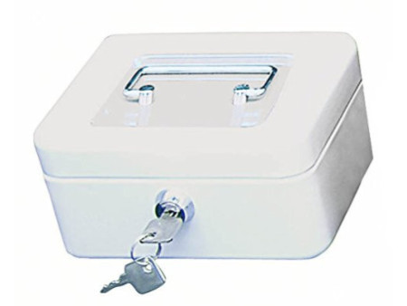 WEDO Caisse avec clip, (L)152 x (P)115 x (H)80 mm, blanc