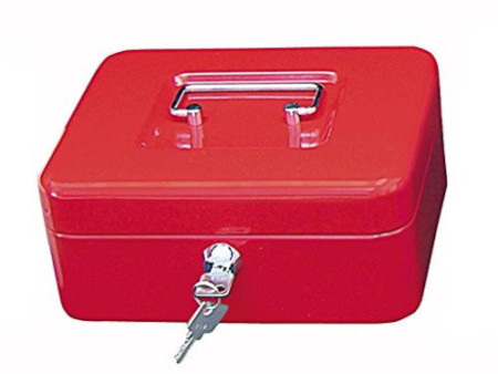 WEDO Caisse avec clip, (L)200 x (P)160 x (H)90 mm, rouge