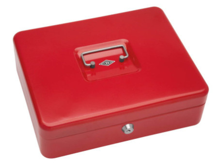 WEDO Caisse avec clip, (L)300 x (P)240 x (H)90 mm, rouge