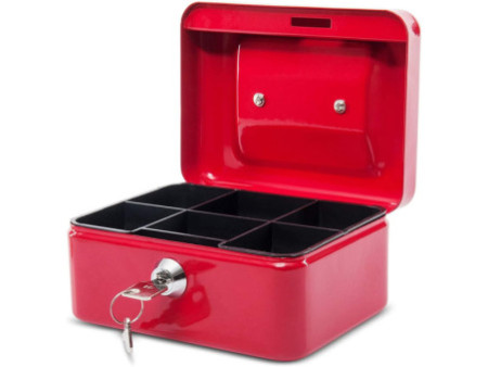 MAUL Caisse à monnaie, (L)152 x (P)125 x (H)81 mm, rouge