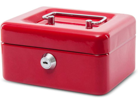 MAUL Caisse à monnaie, (L)152 x (P)125 x (H)81 mm, rouge