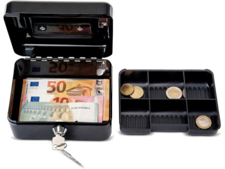 MAUL Caisse à monnaie, (L)152 x (P)125 x (H)81 mm, noir