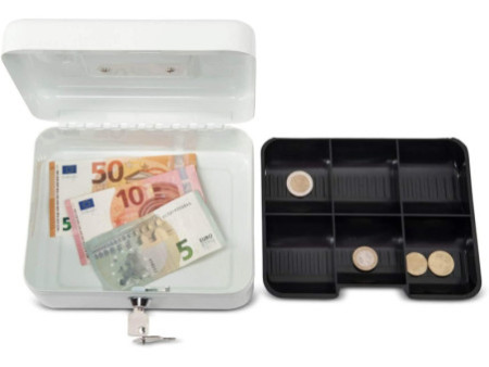MAUL Caisse à monnaie, (L)200 x (P)170 x (H)90 mm, blanc