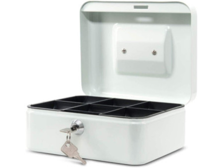 MAUL Caisse à monnaie, (L)200 x (P)170 x (H)90 mm, blanc