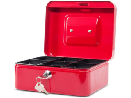 MAUL Caisse à monnaie, (L)200 x (P)170 x (H)90 mm, rouge