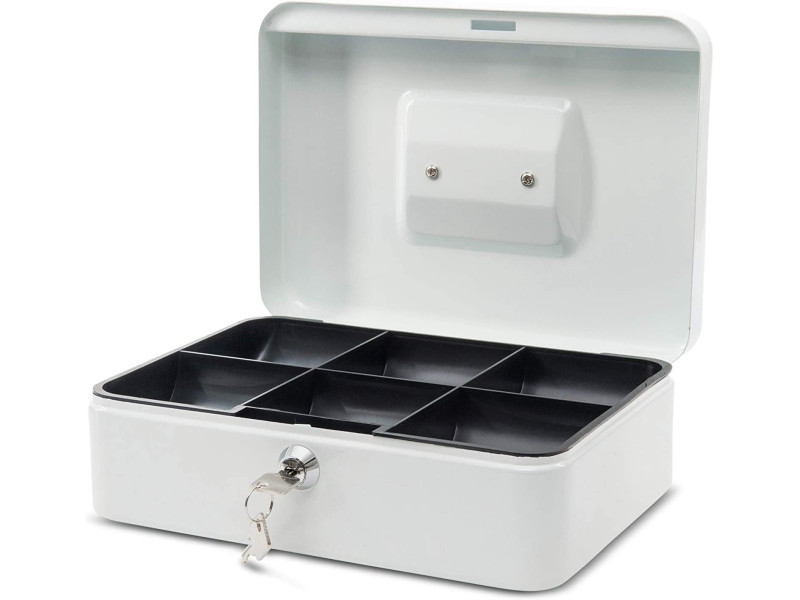 MAUL Caisse à monnaie, (L)250 x (P)190 x (H)90 mm, blanc