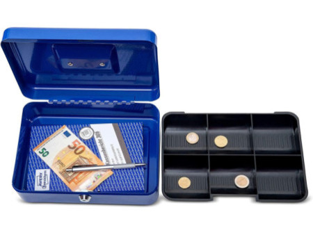MAUL Caisse à monnaie, (L)250 x (P)191 x (H)90 mm, bleu