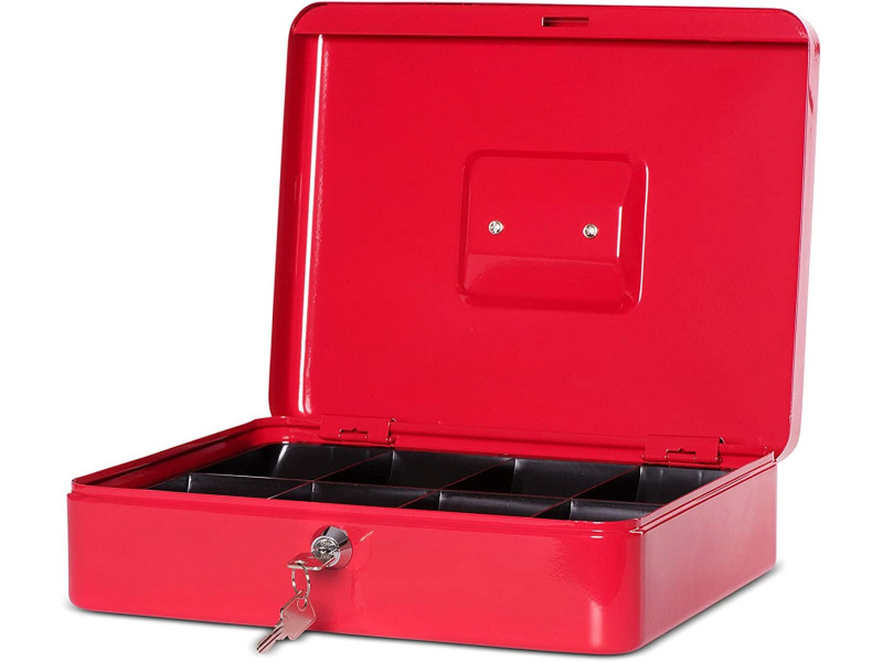 MAUL Caisse à monnaie, (L)300 x (P)245 x (H)90 mm, rouge