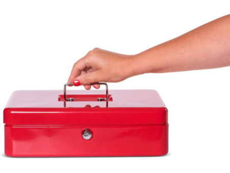 MAUL Caisse à monnaie, (L)300 x (P)245 x (H)90 mm, rouge