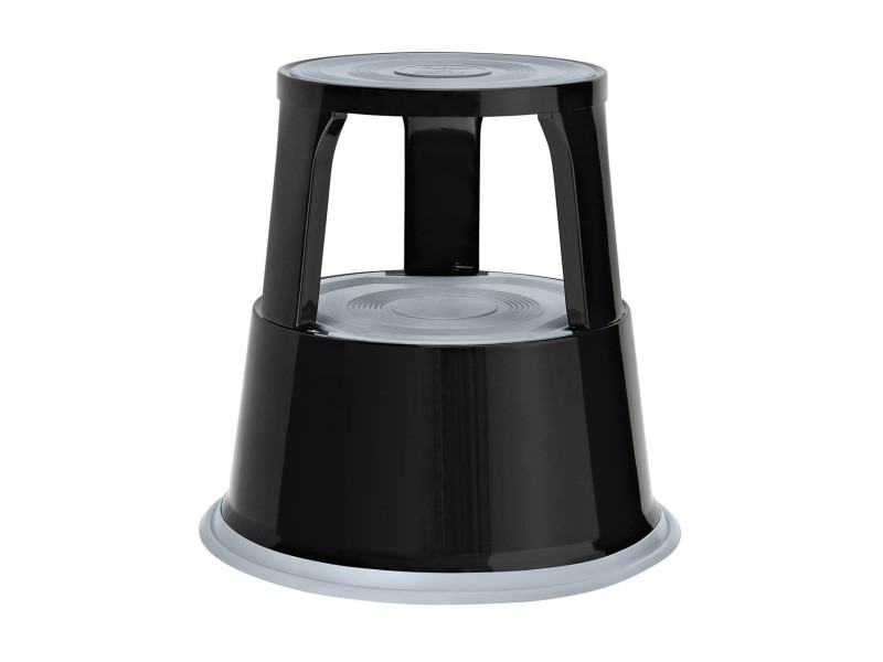 WEDO Tabouret marchepied, en métal, RAL 9005, noir