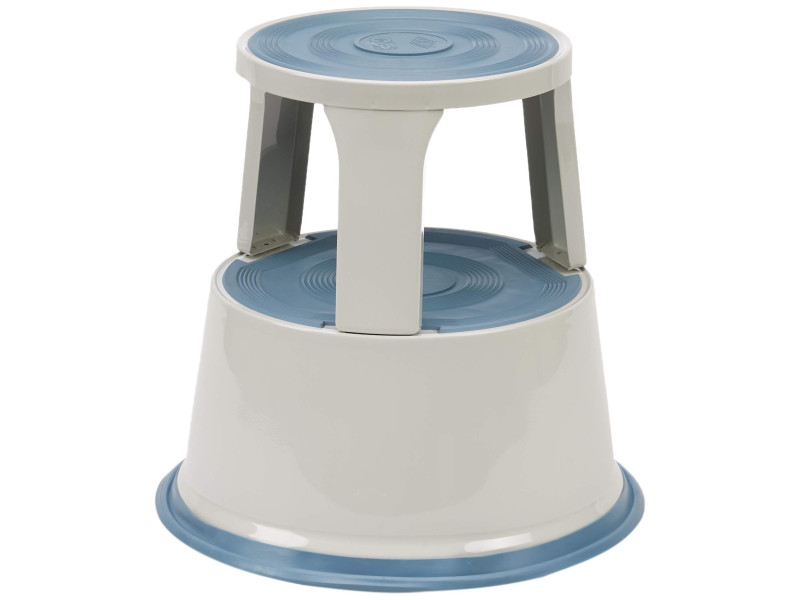 WEDO Tabouret marchepied, en métal, RAL 7035, gris lumière