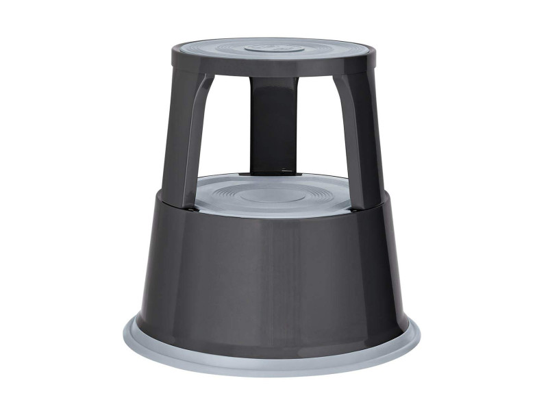 WEDO Tabouret marchepied, en métal, RAL 7012, gris