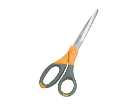WEDO Ciseaux TITANE plus, pointu, longueur: 180mm,gris/jaune
