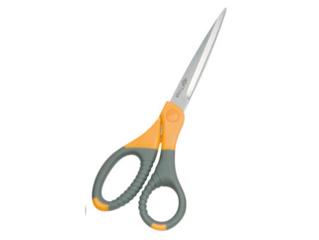 WEDO Ciseaux TITANE plus, pointu, longueur: 215mm,gris/jaune