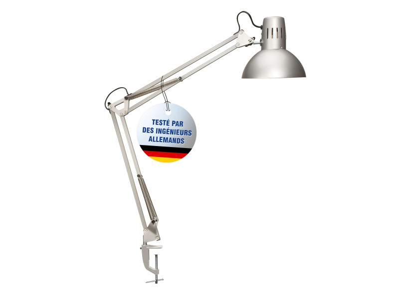 MAUL Lampe de bureau MAULstudy, écartement 55 mm, argent