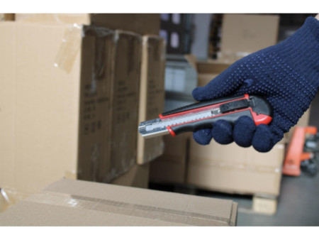 WEDO Cutter pro Auto-Load, lame: 18 mm, noir/rouge