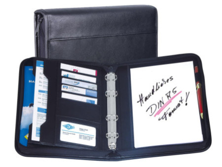 WEDO Porte-documents, A5, en similicuir, noir