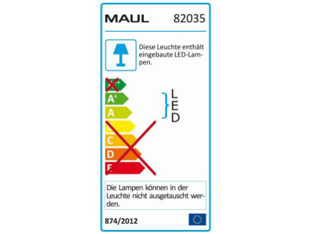 MAUL Lampe de bureau LED MAULatlantic, avec pied de serrage