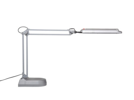 MAUL Lampe de bureau à LED MAULatlantic, socle, argent