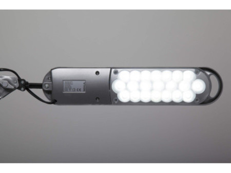 MAUL Lampe de bureau à LED MAULatlantic, socle, argent