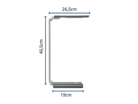 MAUL Lampe de bureau à LED MAULpure, dimmable, argent