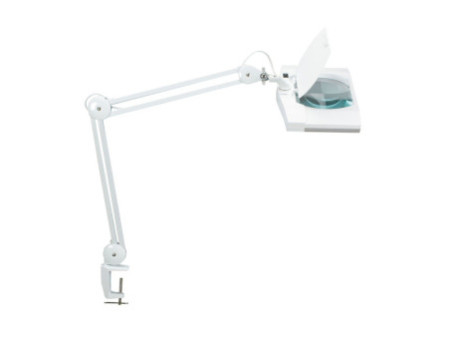MAUL Lampe loupe à LED MAULvitrum, avec pince, blanc