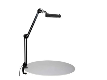 MAUL Lampe loupe à LED MAULvitrum, avec pince, noir