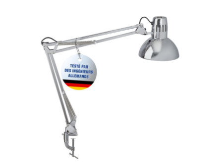 MAUL Lampe de bureau MAULstudy chrome, sans ampoule