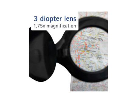 MAUL Lampe loupe à LED MAULiris, dimmable, noir